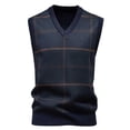 thumbnail image 1 of Bosfbaoi Mens Sweater Vest Wool Blended Knitted Vest Sweaters V-Neck Sleeveless Pullover Vests, 1 of 8