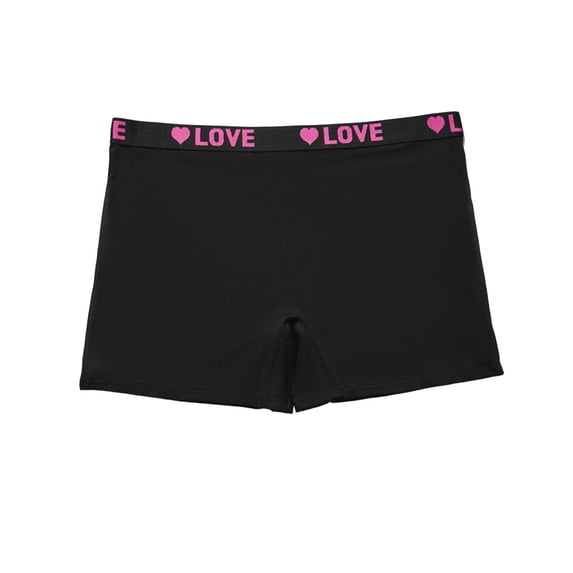 Bosfbaoi Plus Size Underwear For Women Mid-Rise Underwear "LOVE" Heart Print Cotton Lined Panties Valentine's Day Gift