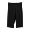 thumbnail image 1 of Bosfbaoi Plus Size Women's Elastic Waist Capri Sleep Pants Soft Loose Cropped Loungewear Bottoms, 1 of 6