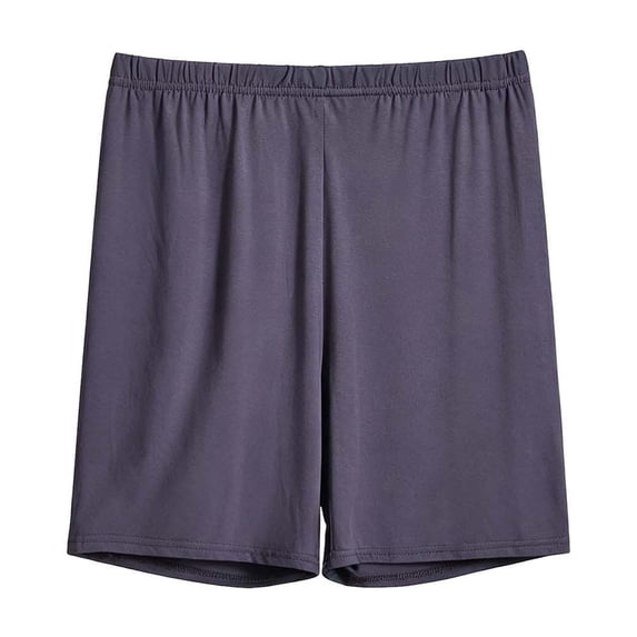 Bosfbaoi Plus Size Women's Elastic Waist Sleep Shorts Soft Loose Casual Loungewear Bottoms