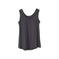 thumbnail image 1 of Bosfbaoi Plus Size Women's Pajama Tops Solid Color Tank Top with Built-in Padded Bra Scoop Neck Sleepwear, 1 of 6