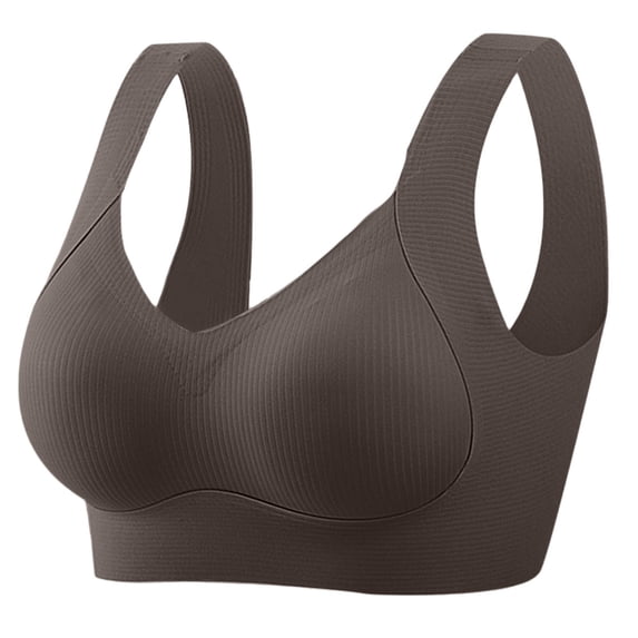 Bosfbaoi Plus Size Women's Sports Bra, Anti-Gravity Wirefree Full Support Seamless Bra with Lift and Shape, Burgundy