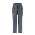 thumbnail image 1 of Bosfbaoi Scrub Pants for Women Elastic Drawstring Straight Leg Medical Work Pants with Multi Pockets, 1 of 7
