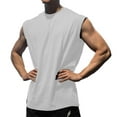 thumbnail image 1 of Bosfbaoi Sleeveless Shirts For Men Solid-color Plus Size Loose Fitness Tank Tops Quick-drying Breathable Absorption Sports Tops, 1 of 5
