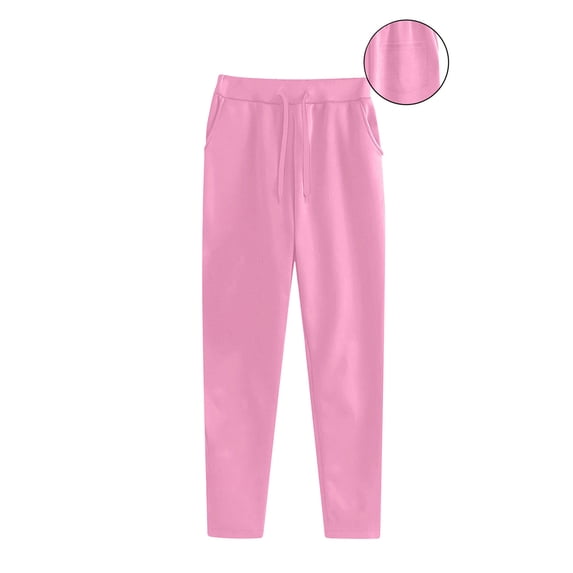 Bosfbaoi Women's Casual Pants Skinny Solid Color Trousers Three Pockets Sweatpants Comfortable Running Fitness & Daily Wear S-XXXL