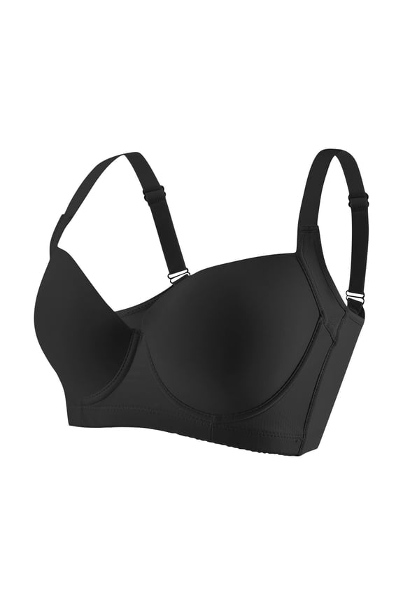 Women's Full Coverage Bra, 2 Pack Underwire Minimizer Bra, High Apex Support Non-padded Shaping Bralette, Comfort Everyday Wear