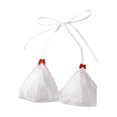 thumbnail image 1 of Bosfbaoi Women's Halter Lace Bralette, Wireless Triangle Bra Unlined Sheer Mesh, No Underwire Soft Cups Adjustable Straps Intimates, 1 of 2