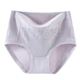 thumbnail image 1 of Bosfbaoi Women's High-Waisted Underwear - Ultra Soft Cotton Lace Trimmed Briefs, Breathable and Comfortable Everyday Panties, 1 of 7