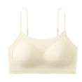 thumbnail image 1 of Bosfbaoi Women's Seamless Wireless Thin Strap Bra, Scoop Neck Support Bralette, Comfy Everyday Wear for Women, Sizes L-XXL, 1 of 2