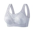 thumbnail image 1 of Bosfbaoi Women's Solid Color Floral Lace Bra Firm Hold Non Wired Non Padded Full Coverage Minimizer, 1 of 3