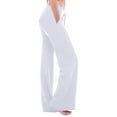thumbnail image 1 of Bosfbaoi Women's Sweatpants Solid Color Drawstring Full-Length Trousers Slim-Fit Wide Leg Pants Yoga Gym & Daily Wear XS-XXXXL, 1 of 7