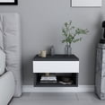 thumbnail image 1 of Bosfori Jamot Floating Nightstand Anthracite - White, 1 of 5