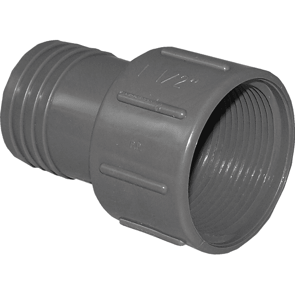 Boshart Female Insert Polypropylene Hose Adapter - Single Pack  Garden & Landscape Use, Standard Connection