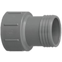Boshart Industries 0279083 0.5 in. Boshart Pipe Adapter, Gray - Polyethylene