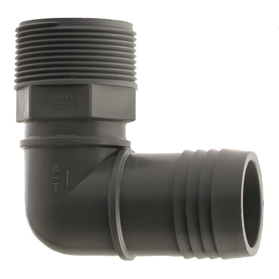 Boshart 1-1/2 In. Male 90 Deg. Polypropylene Insert Elbow (1/4 Bend) UPPME-15