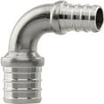 thumbnail image 1 of Boshart & Plumbeeze PE-PS-E0705 0.75 x 0.5 in. Stainless Steel PEX Elbow, 1 of 1