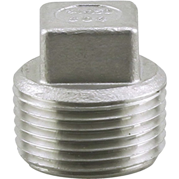 Boshart U2-SSP-12 1.25 in. Plumb-eeze Square Head 304 Stainless Steel Cored Plug