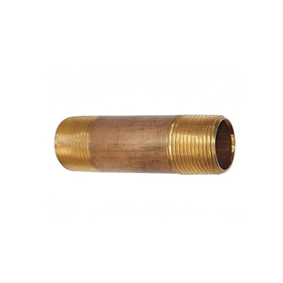 Boshart UBRN-1520 1.5 x 2 in. S40 Brass Pipe Nipple