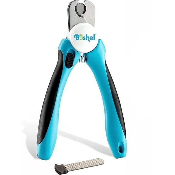 Boshel Nail Clippers for Dogs, Pet Nail Trimmers with Safety Guard, Nail File & Sharp Blade