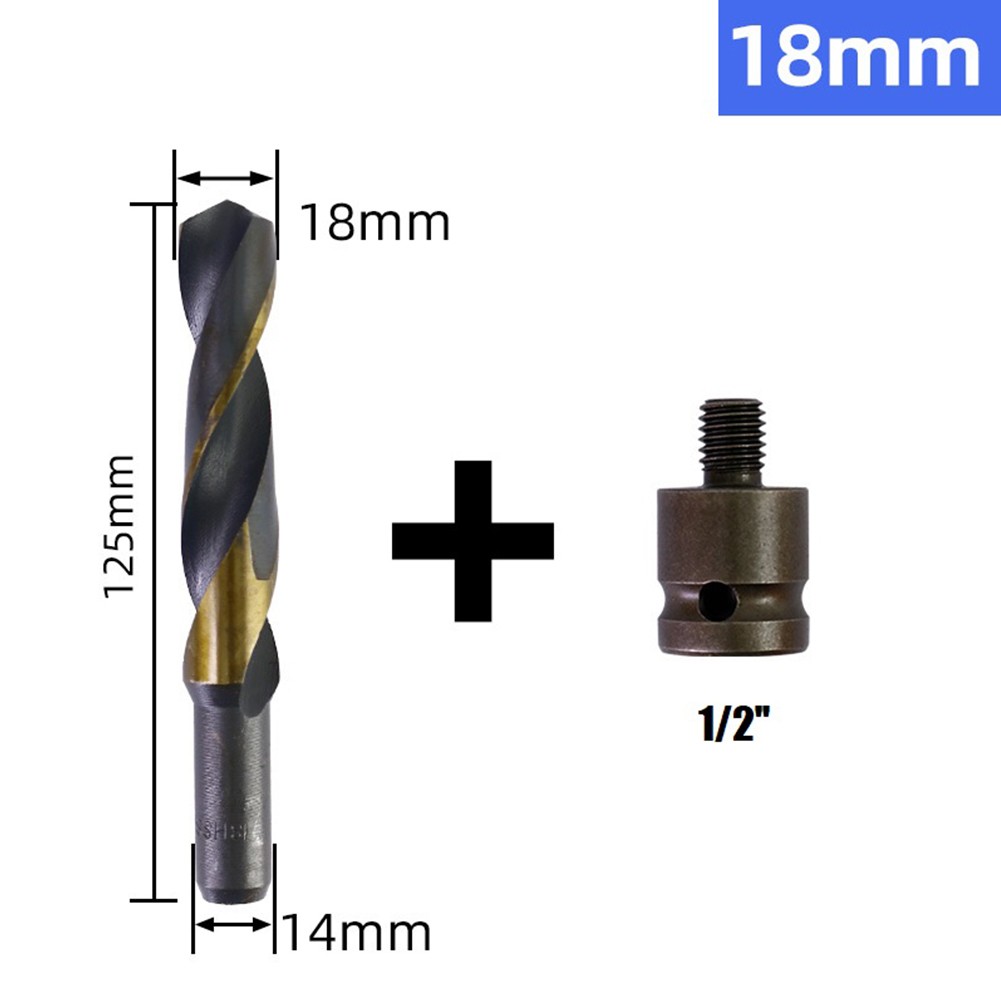 Bosisa 14Mm Shank 1425Mm With Adapter Hss Drill Bit Drilling For