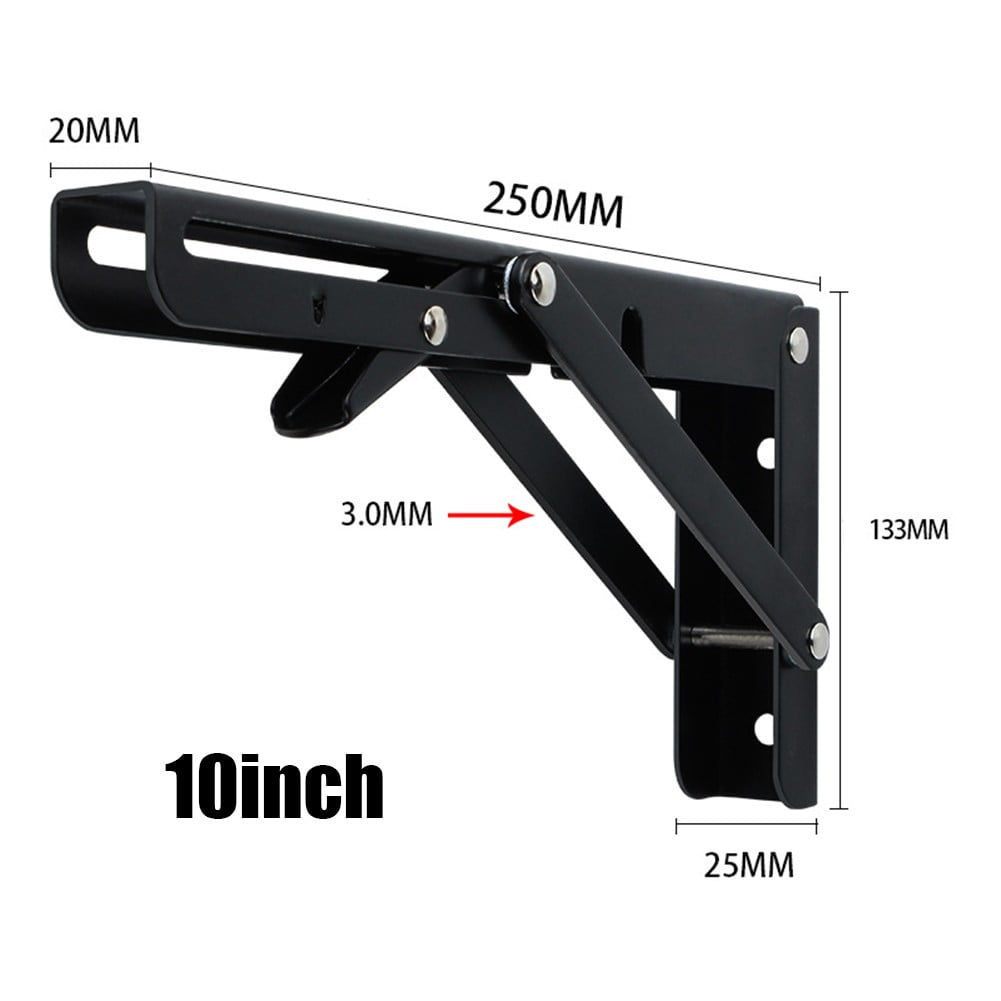 Bosisa 1Xcampervan Folding Bracket Table Shelf Motorhome Caravan Finish