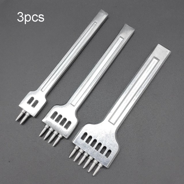 Bosisa 2/4/6 Hole Diy Leather Round Row Punching Tool Alloy Steel 4Mm