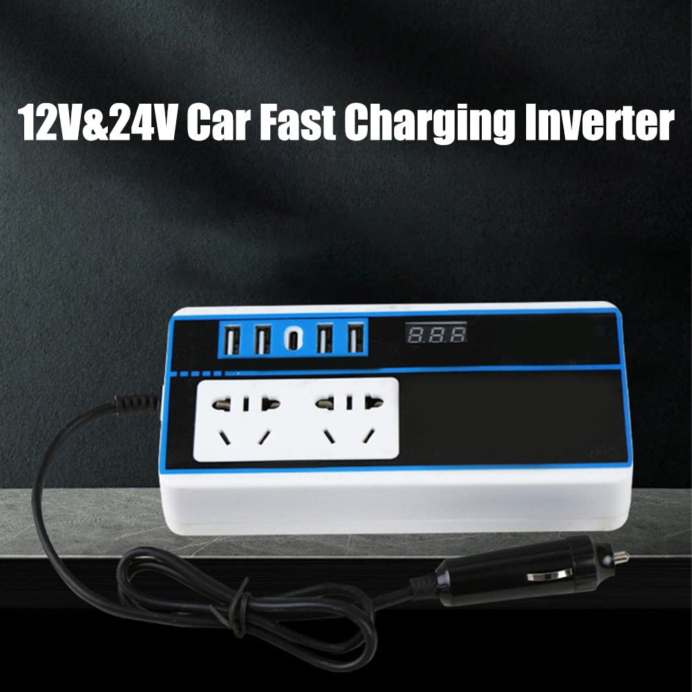 Bosisa 200W Converter Power Inverter Dc 12V/24V To Dc 110V/220V Invertor Ports Adapter