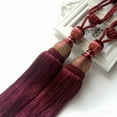 thumbnail image 1 of Bosisa 2pcs Large Tie Backs Ball Tassel Curtain Rope Tieback,Red, 1 of 4