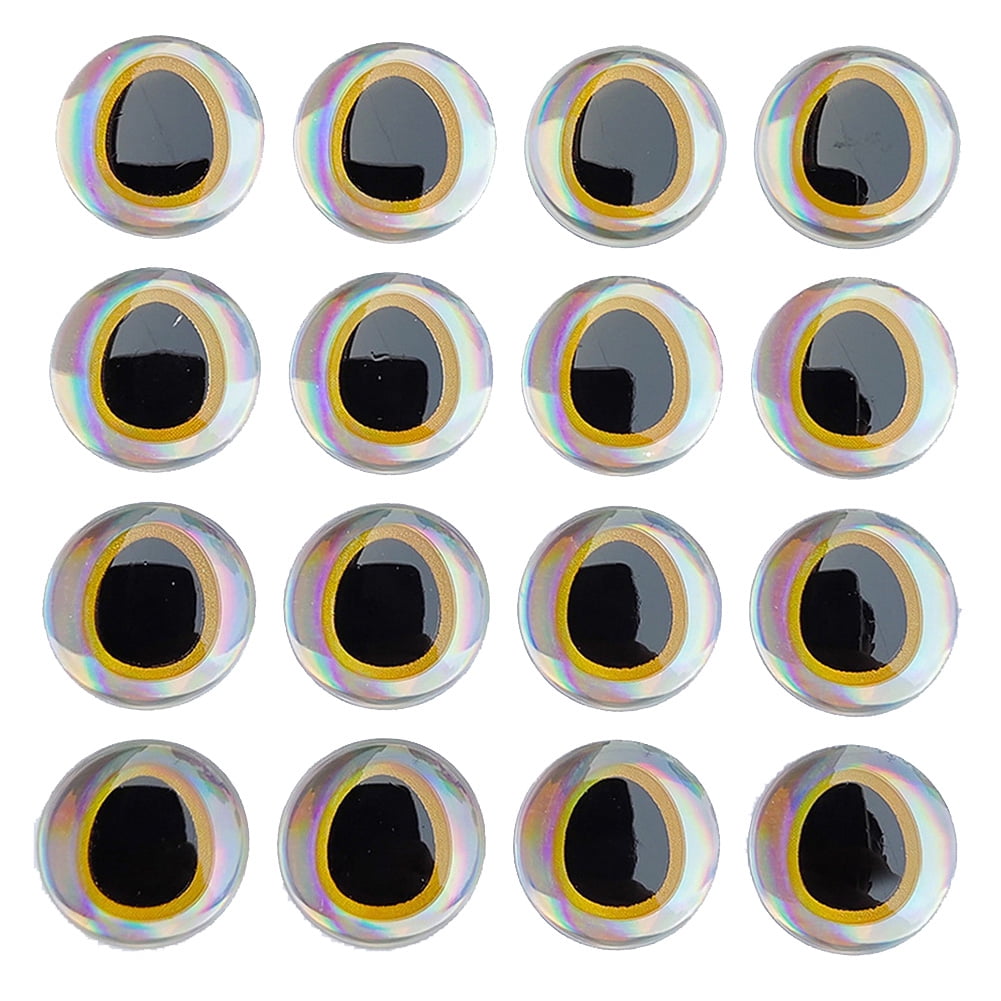 Bosisa 3DHolographic Fishing Lure Eyes For Fly Tying Stickers 6mm,8mm