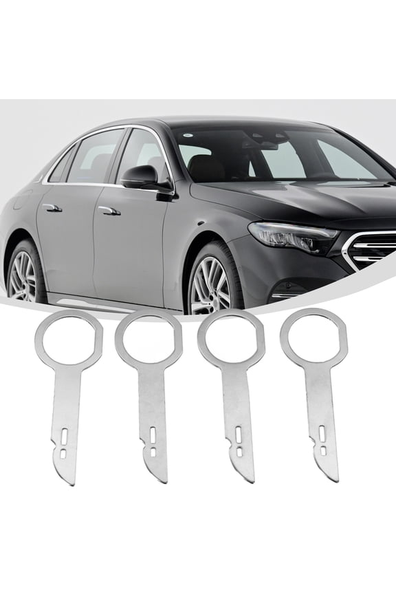 4/2Pcs Car Radio Removal Tools Cd Stereo Release Keys Extractor Kit Stainless Steel For Ford For Mercedes Car Disassembly Tools