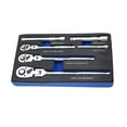 Bosisa 6Pc 1/4 3/8 1/2Inch Flex Head Ratchet Wrench Drive Swivel