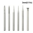 Bosisa 6Pcs Rotary Wood Carving Drill Engraving Replacement Parts Bit