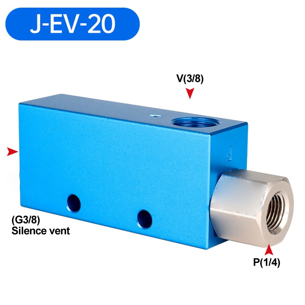 Bosisa Blue Vacuum Generator Air Tube Ejector Pressure Pneumatic Ev10