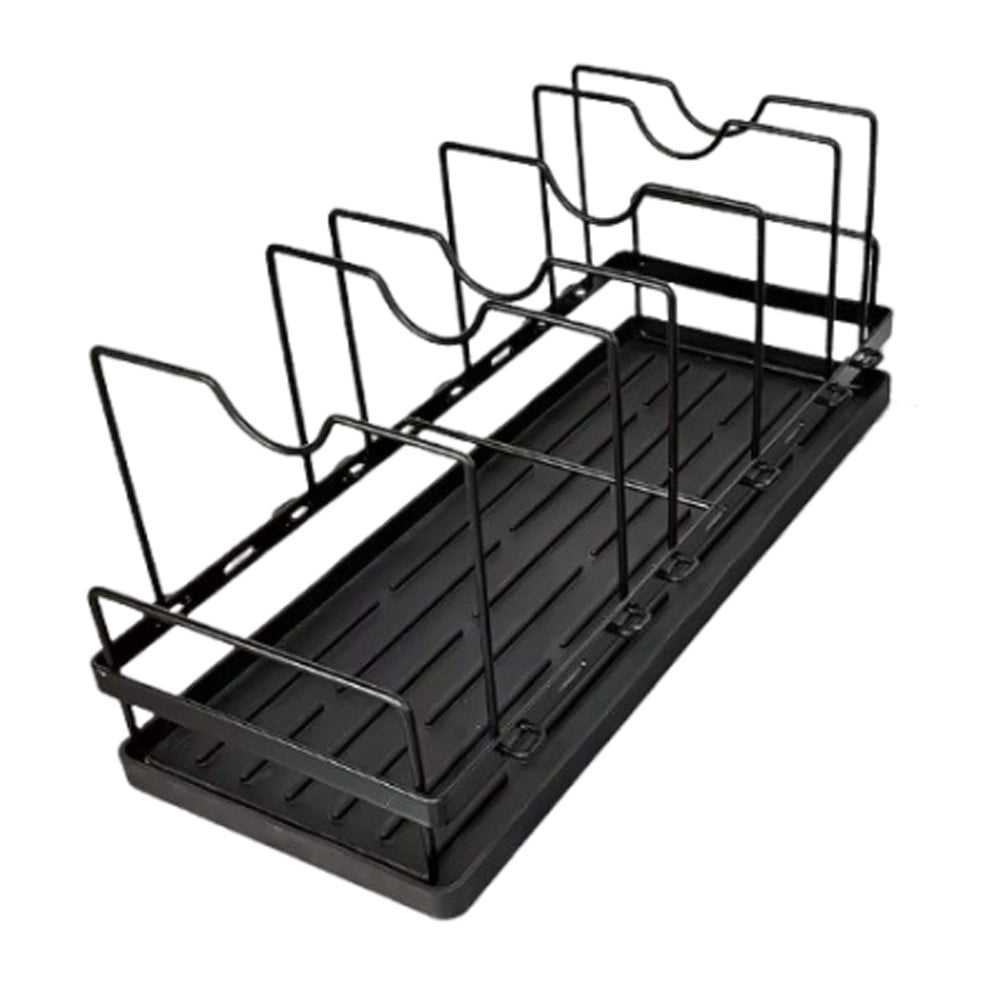 Pot Draining Rack Bosisa Bowl Drain Rack Drawer Built-In Storage Rack Adjustable Pot Rack ...