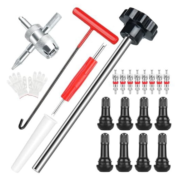 Bosisa Change Tire Valve Tool Kit Tire Valve Stem Core Quickly Replacement Tool Kit