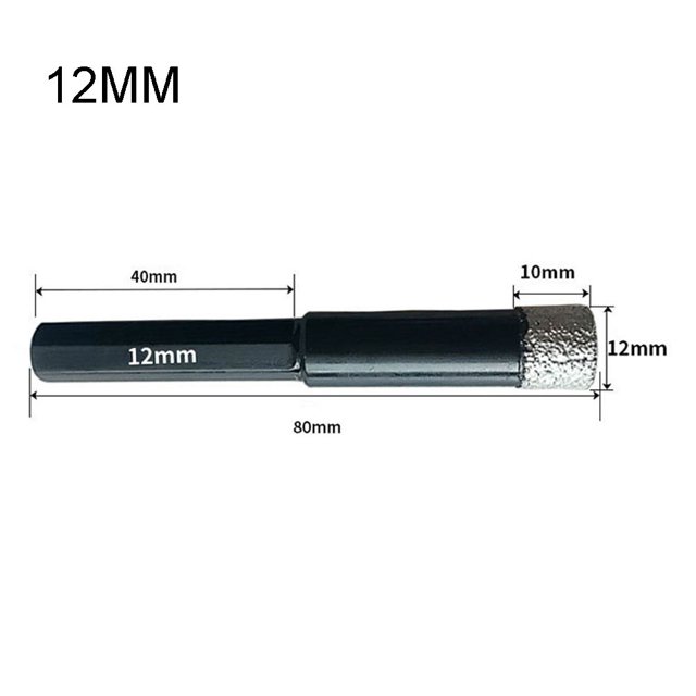 Bosisa Dry Diamond Brazed Hex Shank Drill Bits For Tiles Marble Glass 5