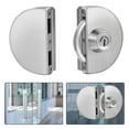 Bosisa Glass Door Lock Stainless Steel Two Doors Single Side Door