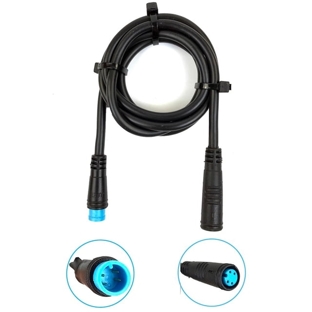Connecteur de câble de vélo électrique, 87 cm, 3 broches, étanche