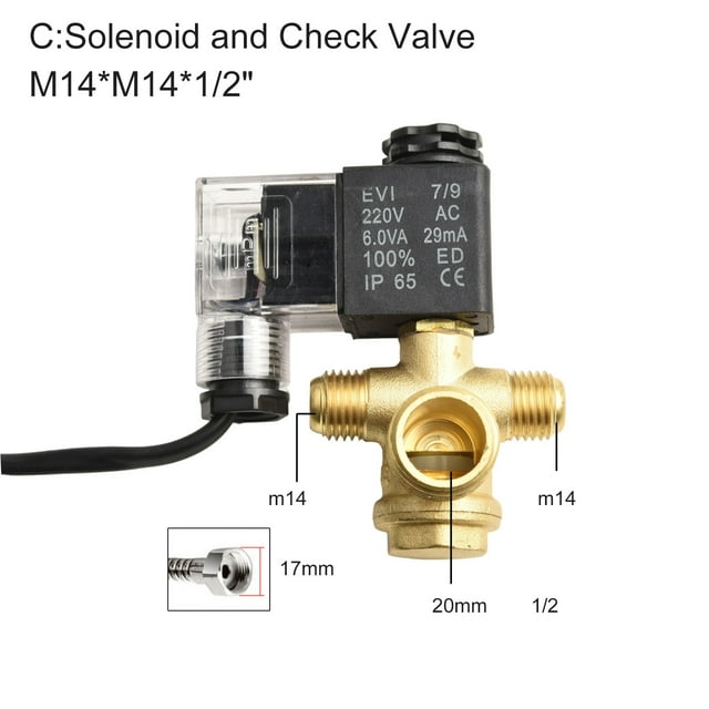 Bosisa Solenoid Valve Mute OilFree Power Off Exhaust Check Valve Air