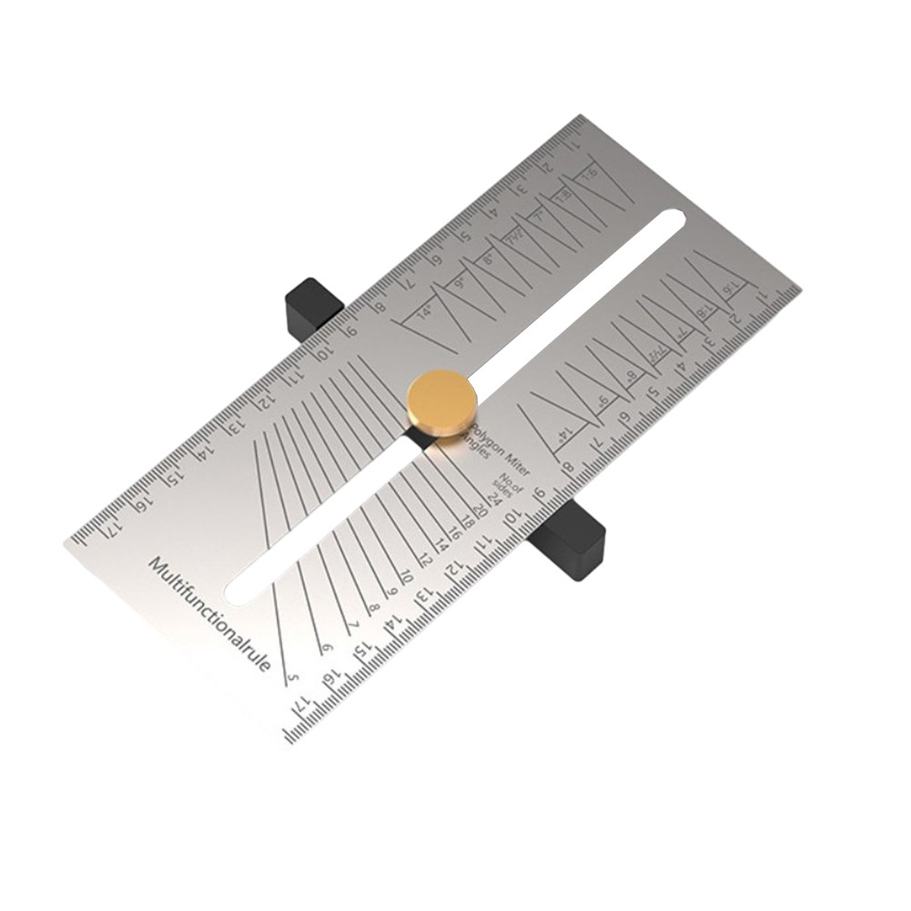 Bosisa Stainless Steel Adjustable Angle Ruler, Woodworking Line Gauge ...