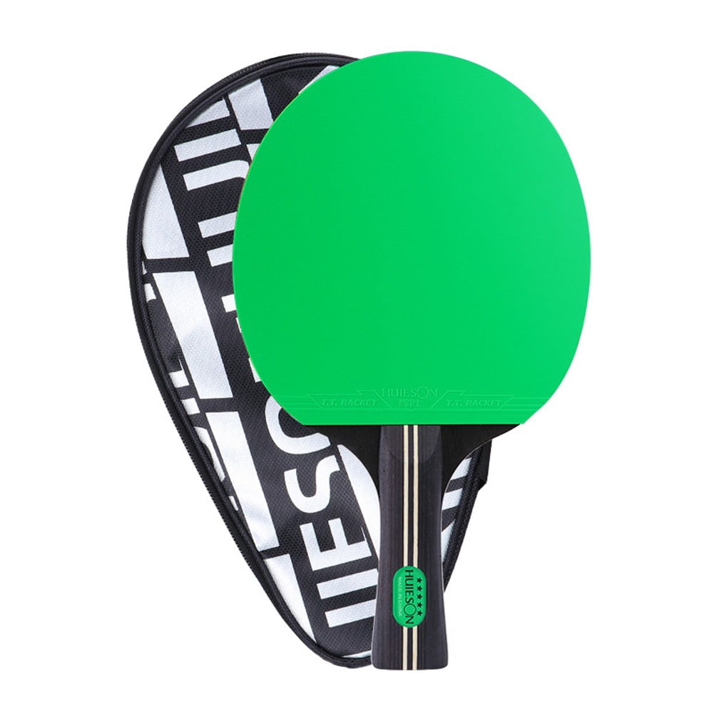 Table Tennis Colorful Racket Bosisa Strong Rotate Control Table Tennis Racket 7 Ply wood Bat FL Long ...