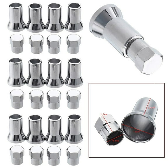 Bosisa Tr413 Chrome Car Truck Tire Wheel Tyre Valve Stem Hex Caps With Sleeve Covers Car Tire Wheel Accessories Universal Products