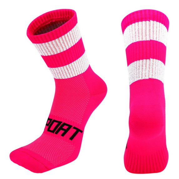 Bosixty Reflective Cycling Running Socks Night Safety for Men Women