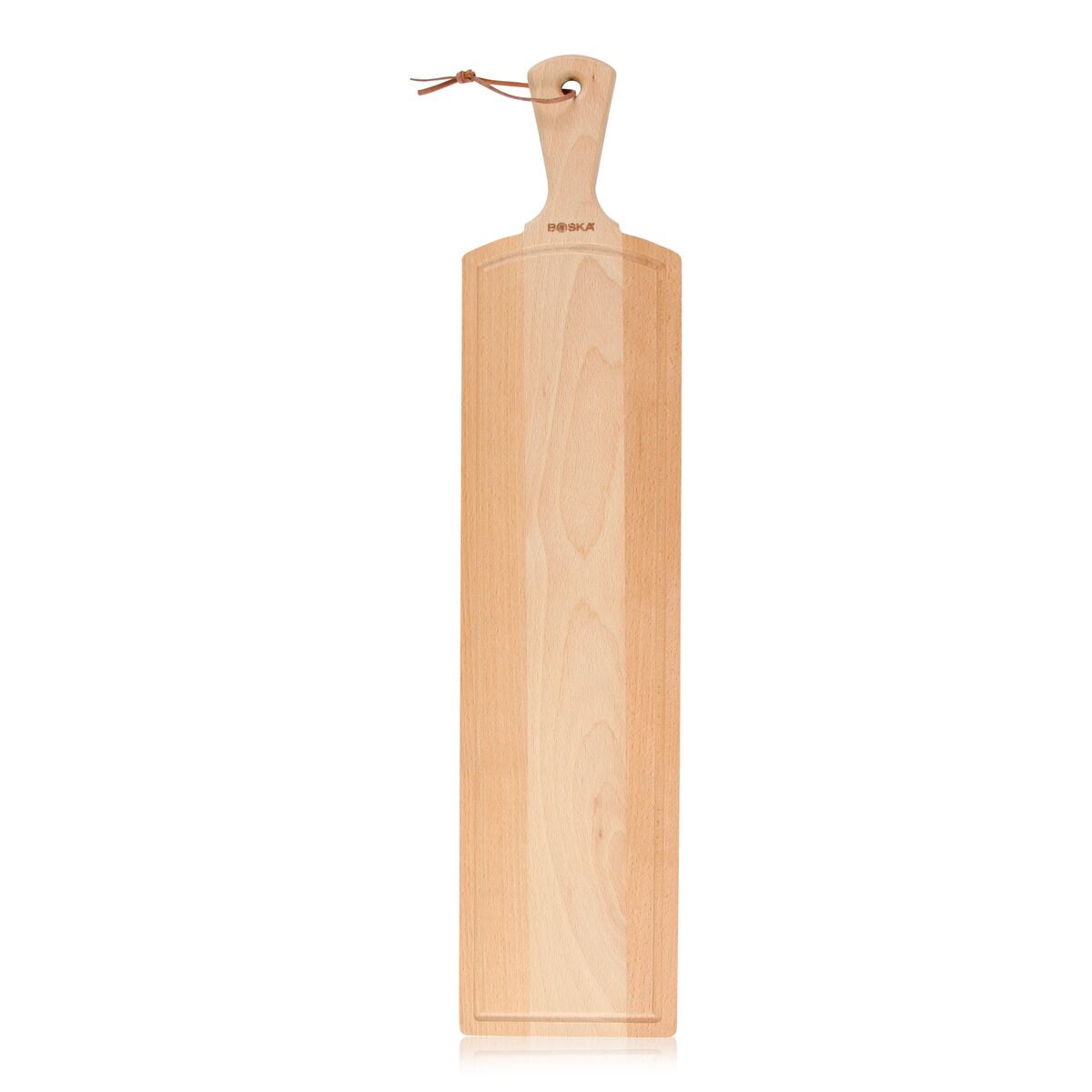 Large Beechwood Rectangular Serving Cheese Board with Handle