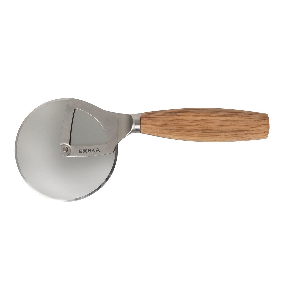 Boska Stainless Steel and Oak Wood Pizza Cutter