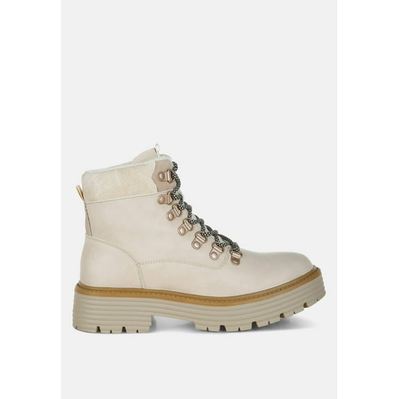 Boskoff Lace-Up Chunky Warm Ankle Boots