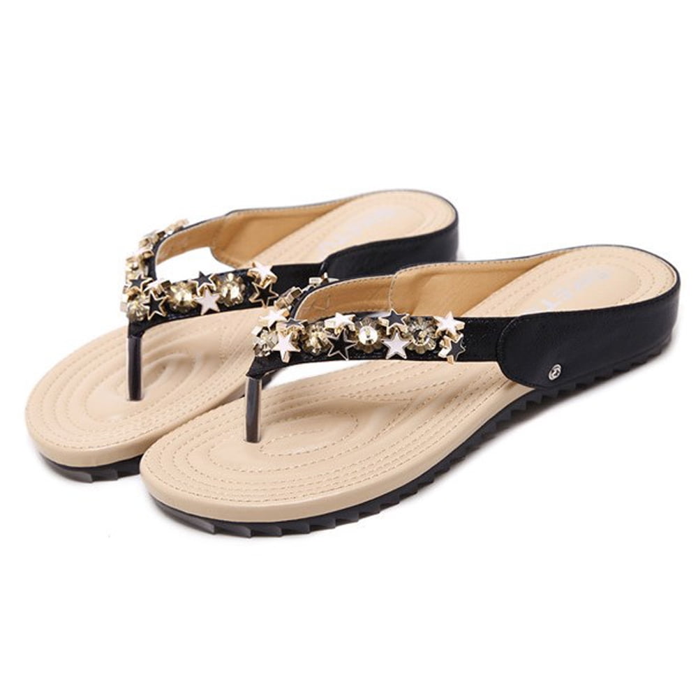 womens boho flip flops