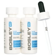 BosleyMD Mens & Womens Hair Re-growth Treatment, 2%-5% Minoxidil Topical Solution Pack of 2 2 FL. OZ.