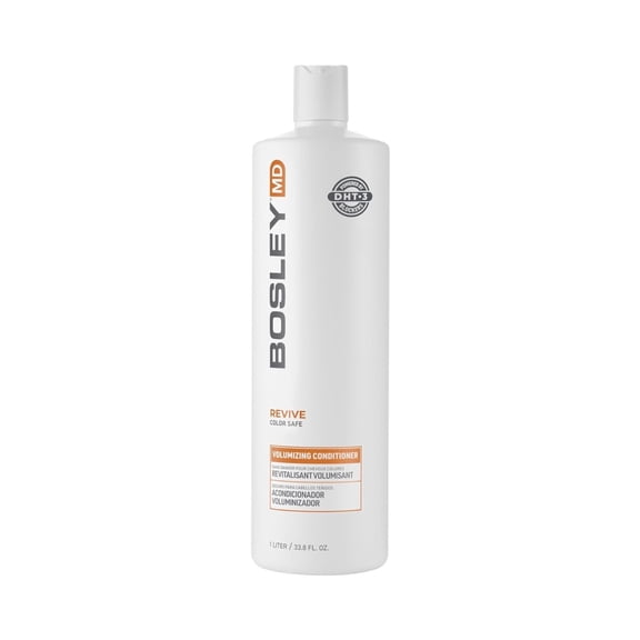 BosleyMD Volumizing Conditioner with DHT Blocker, Color Safe Hair Thickening Formula, 33.8 fl oz