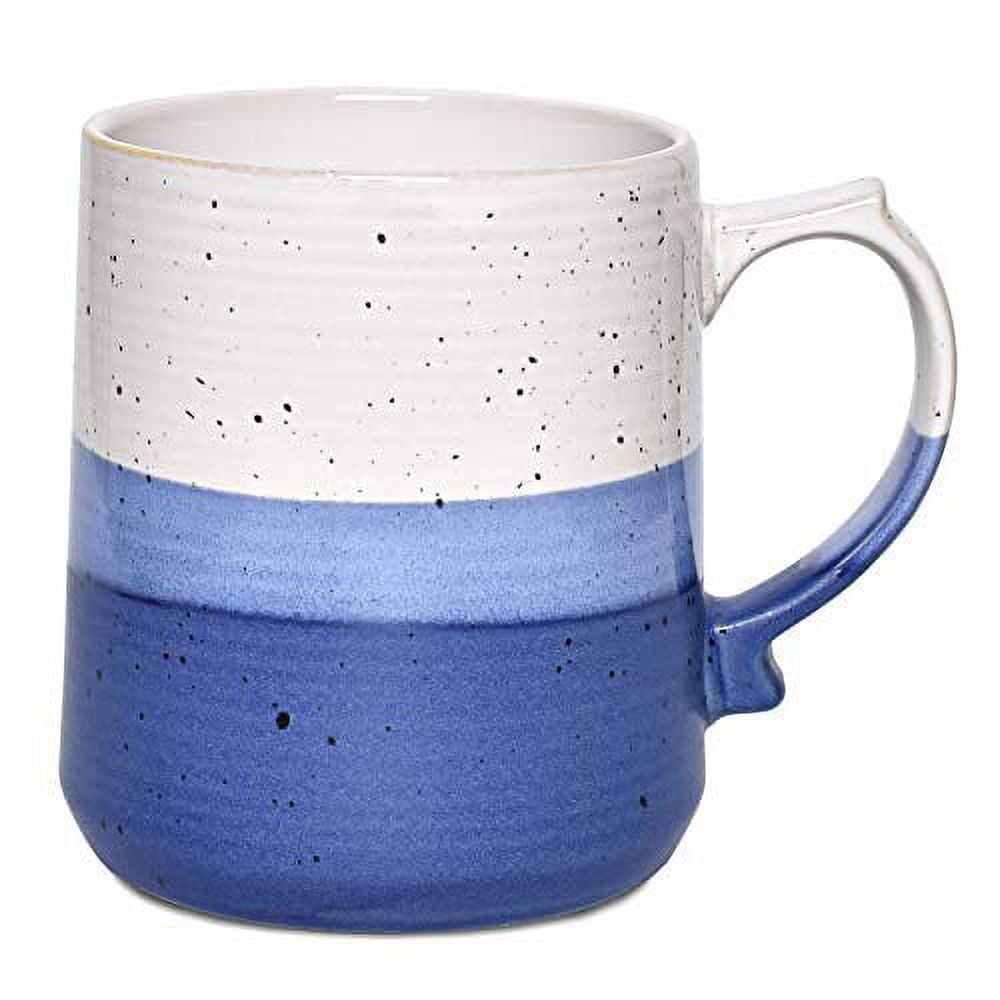 Bosmarlin Large Stoneware Coffee Mug, Big Tea Cup for Office and